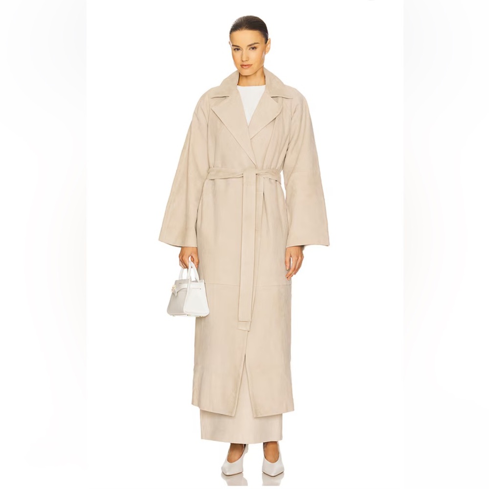 L'Academie Cream Trench Coat for Women